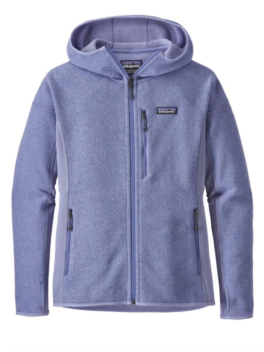 PATAGONIA Performance better sweater hoodie jacket zip up lavender size large